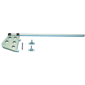 Allpa Complete Aluminum Rudder Kit, Long Model, With Stern Fittings