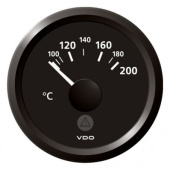 VDO A2C59514156 - Veratron ViewLine Cylinder Temperature 200°C Black 52mm