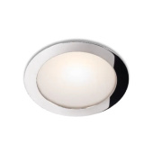 BCM Ceiling Downlight Malibu 95A Stainless Steel RAL9010 6W 10-30V Red 2700K IP66
