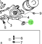 Nanni Diesel 970314114 - Oil Filter Assembly Clamp for T4 Series Engines