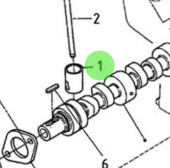 Nanni Diesel 970141101 - Camshaft Tappet 2.40 for HE and N-Series Engines