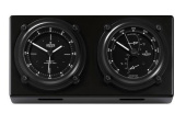 WEMPE CW550013 NAVIGATOR II DUO Aluminum Ship's Quartz Clock + Baro/Thermo/Hygrometer 300 x 150 x 55mm
