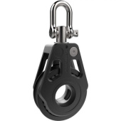 Lewmar 29901821BK - Racing Single Block with Ratchet - 80 mm