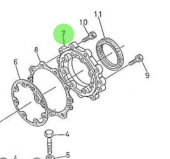 Nanni Diesel 970161535 - Bearing Case Cover for Crankshaft Bearings