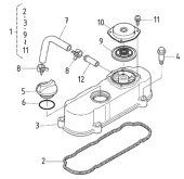 Nanni Diesel 970314279 - ASSY COVER,CYL.HEAD for N3.21