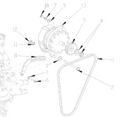 Nanni Diesel 970312833 - KIT FIXATION ALT for N3.30/5.280HE