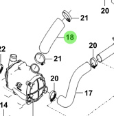 Bukh 00101-5S113 - Intercooler Air Outlet Hose for S270J Engines