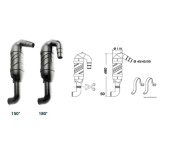 Nanni Diesel QCY00060VT – Gooseneck Exhaust Ø60 mm, 180°