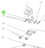 Nanni Diesel 95310662 - Relay Bracket for EDU Assembly