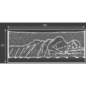 Euromarine Anti-Roll Bunk Safety Net 60 x 180 cm