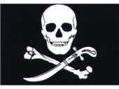 Jolly Roger Pirate Boat Flag