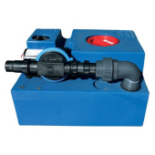 Allpa Polyethylene Blue Waste Tank Kit With Pre Mounted Diaphragm Pump 24v, 47L, 480x400x330mm