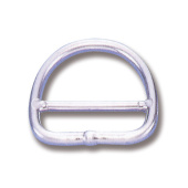 Trem Stainless Steel Triangular Ring with Bar, Wire Ø6 mm, 50 x 60 mm