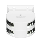 Lopolight 201-011ST-WH - Navigation Light 3NM 225° White, Masthead, Double, White Coated