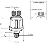 VDO 360-081-030-002K - Pressure Sender 5Bar (E/Ret) W/C 0.5 M10x1