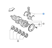 Vetus VFP01065 - Bearing Set +0.127