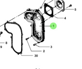 Bukh 000E0890 - Half Chain Case for DV24RME, DV29RME, and DV32 Engines
