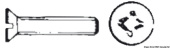 Osculati A4-963-04X040 - Screw with countersunk head and straight spline 316.963/4X40 UNI 6109 DIN 963 4x40 mm 50 pcs 