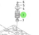 Nanni Diesel 970141003 - Valve Spring for Valves and Springs Assembly