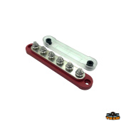 Trem L0606201 - Busbar 6xM6 150A Red
