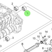 Nanni Diesel 970314858 - Camshaft Bearing for N4.85 and N4.100 Engines