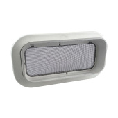 Pompanette G818-AD27 - Gray Series Molded Rectangular Opening Portlight White