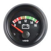 VDO 332-030-001G - Cockpit International Voltmeter 8-16V 52mm 12V