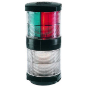 Hella Marine 2LT 002 984-601 - Navigation Lamp 2984 - SB & PS & Masthead & 360° Tri-colour - 2NM - 12V Bulb - Black