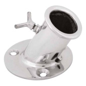 Flag Pole Holder Stainless Steel 304, 45° 25mm