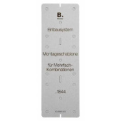 Berker 1, 2 and 3 Way Drilling Template