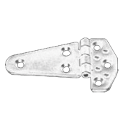 Nuova Rade 43658 - Polyamide Plastic Hinge, With Resistance White, 80x60mm, 270°
