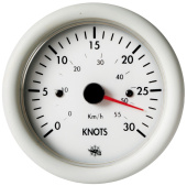 Osculati 27.522.01 - Guardian speedometer 0-30 knots white 12 V