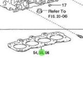Nanni Diesel 970312031 - Cylinder Head Gasket for T4.155 and 4.380TDI Engines