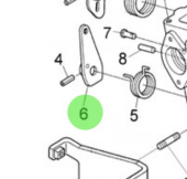 Nanni Diesel 970314885 - Stop Lever for Throttle Control