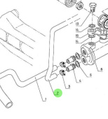 Nanni Diesel 48328083 - Oil Cooler Hose for 4.340TDI Engines