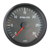 VDO 333-065-001G - Cockpit International Tachometer 3.000 RPM 100mm 24V