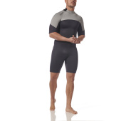 Plastimo P203699 - Essential 3/2mm Neoprene Wetsuit Men's Shorty Black/Grey Size S