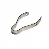 Viadana Stainless Steel V-Plate for Boom Block Mounting, 4-Hole, Length 80 mm