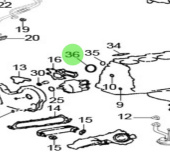 Nanni Diesel 970314037 - Thermostat Gasket for T4 Series Engines