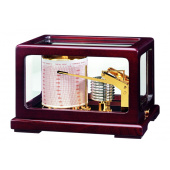 Wempe CW810002 - Drum Barograph Brass In Polished Mahogany Enclosure