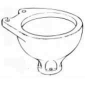 RM69 RM512 - Toilet Bowl, Porcelain, Large