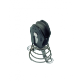 Barton N00170 – Single Sprung Stand-Up Block Size 0 20mm, Plain Bearing, Ø20mm Sheave, Max Rope 6mm