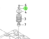 Nanni Diesel 970141005 - Valve Spring Collar for HE and N Series Engines