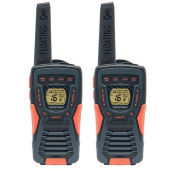 Cobra AM1055 - Floating (Up To IPX7) Walkie Talkie With Built In LED Flashlight, VOX, VibrAlert, Call Alert, Up To 12km Range And Over 968 Channel Combinations, Power Saving Function (2 Pack) - Black
