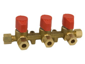 Talamex Gas Tap Valve Triple 8mm x 8mm