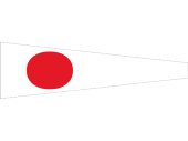 Maritime Signal Flags, Numbers 0–9, 250x880 mm