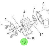 Nanni Diesel 970313139 - Sea Water Pump Cam for Marine Engines
