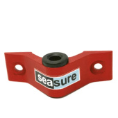 SeaSure 4 Holes Red Performance Transom Gudgeons