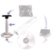 Allpa Aluminum Hig-Low Pedestal Set With Plug-In Base
