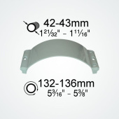 Clamcleat CL134 Boom Clamp for CL244 Cleat, 42–43 mm Tubes